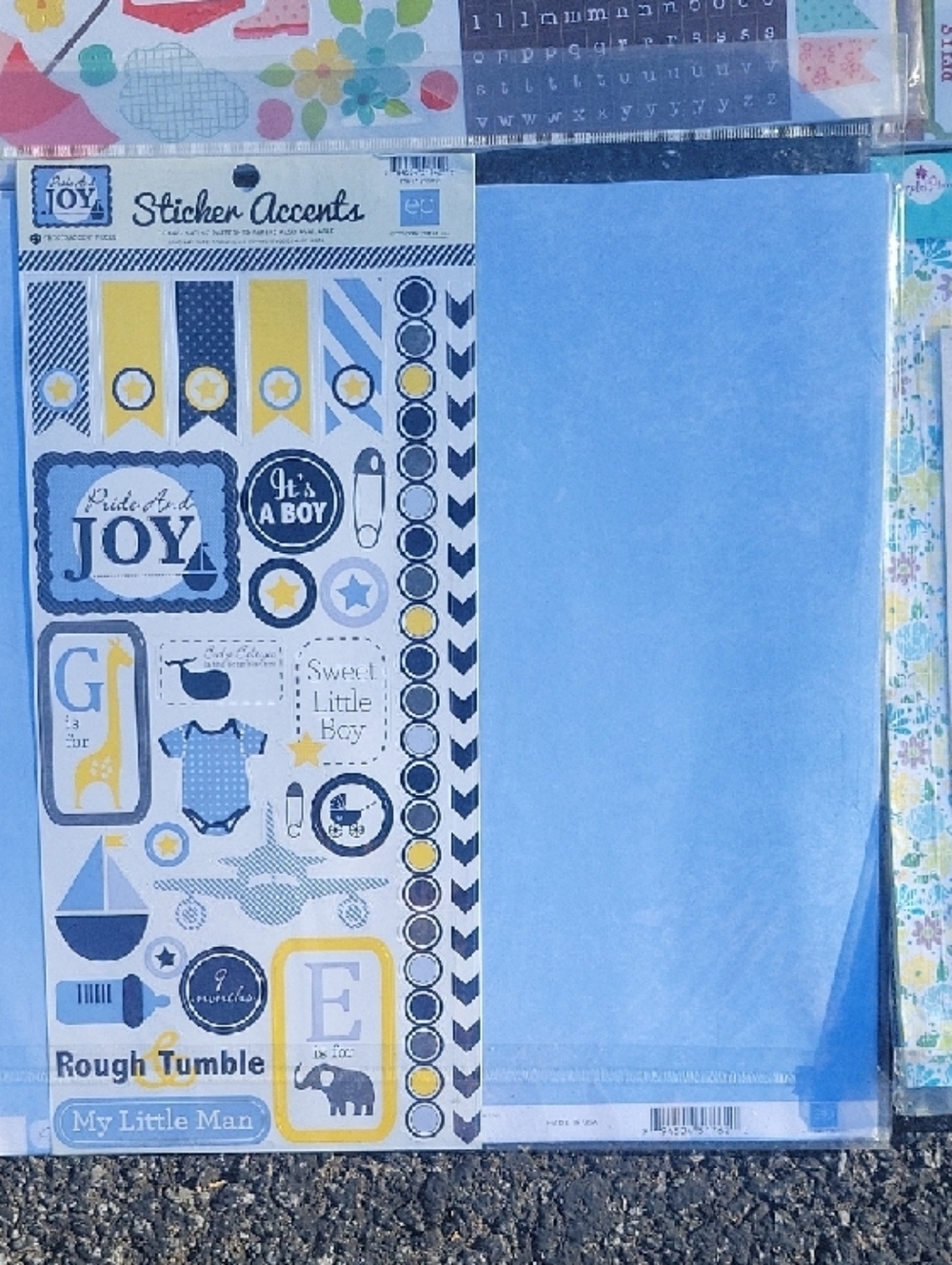 Assorted Patterned Scrapbook Paper Packs - Bright Multi-Color Sets - Picture 14 of 16